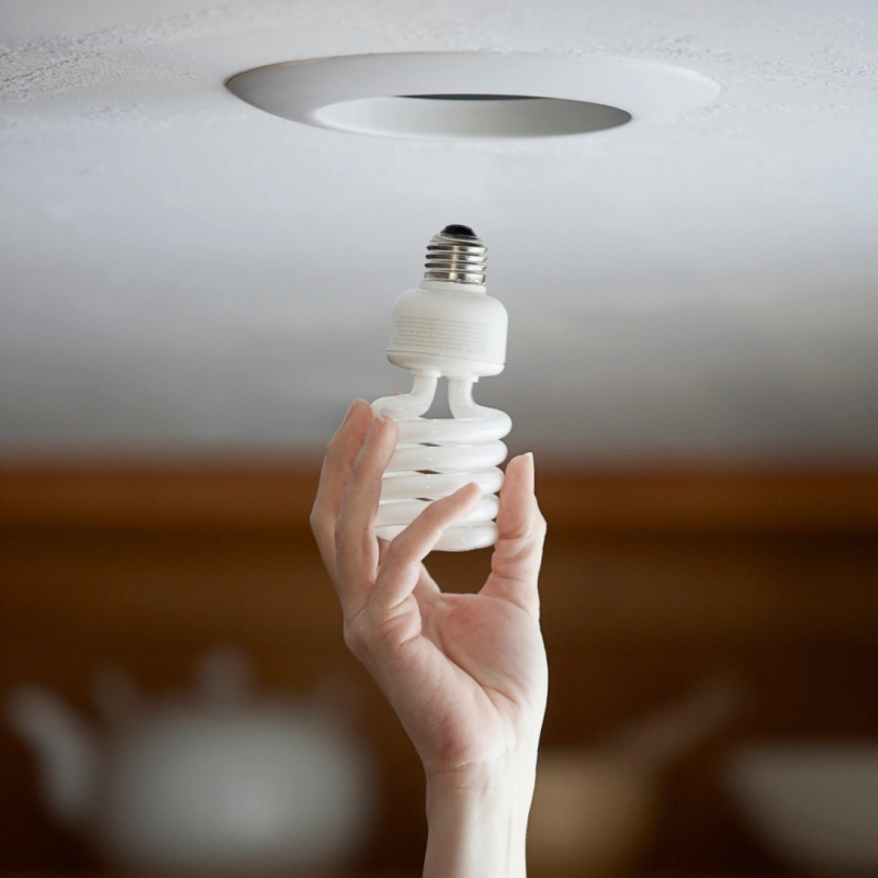 ongoing changing lightbulb